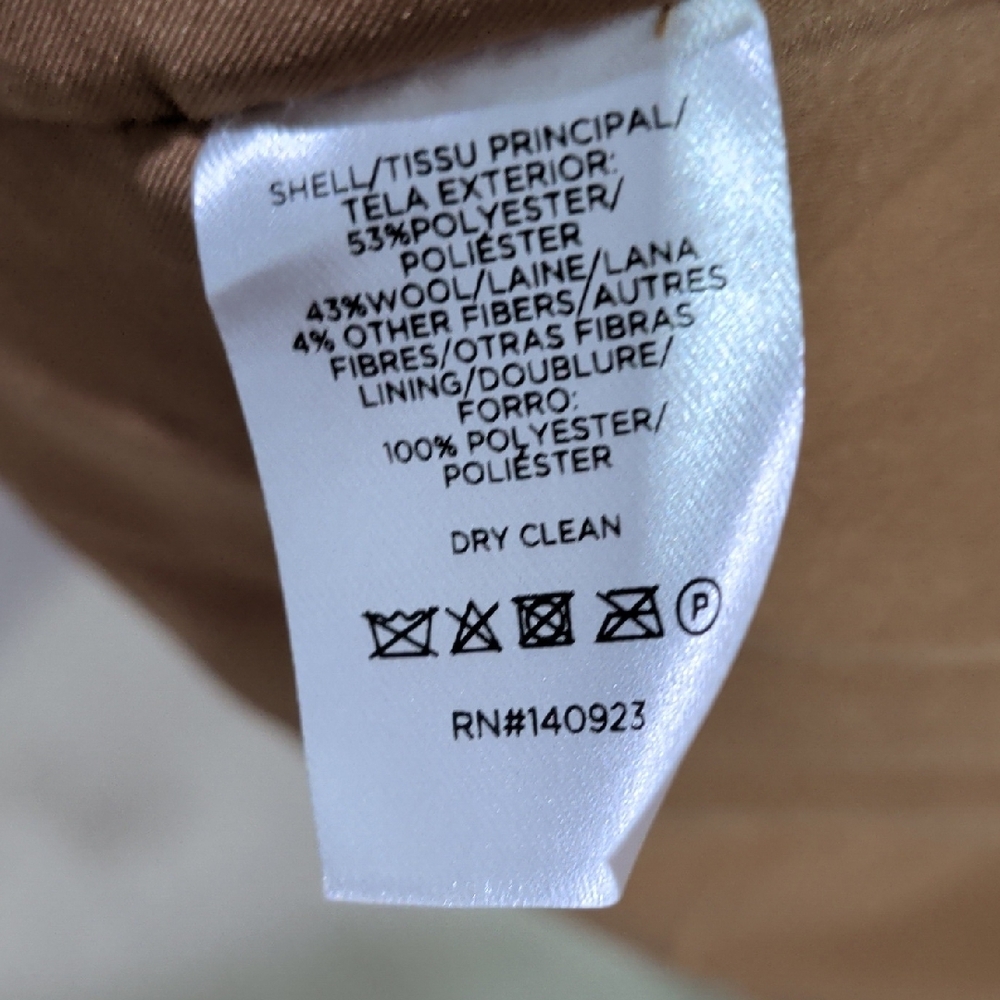 LOFT Tan Maxi Wool Trench Coat - Picture 6 of 10